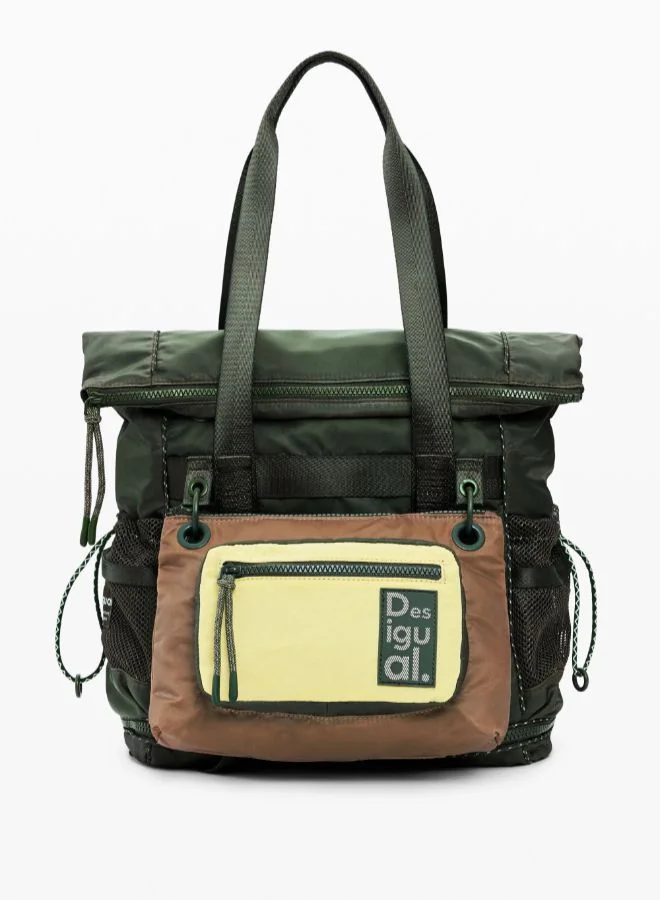 Bicolor waxed voyager backpack